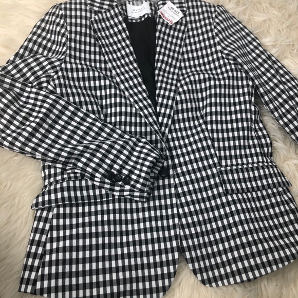 Gingham French Style Blazer - Picture 2 of 9